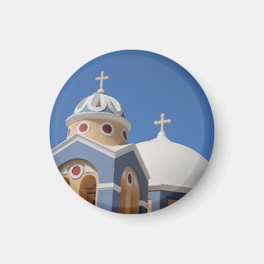 Prachtige kerk en hemel in Griekenland Magneet (Voorkant)