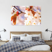 Prachtige Kersenbloesems. Hanami Seizoen Van De Le Canvas Afdruk (Insitu (Slaapkamer))