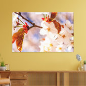 Prachtige Kersenbloesems. Hanami Seizoen Van De Le Canvas Afdruk (Insitu (Woonkamer))