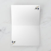 Prachtige kerst kaart met hert (Binnen)