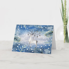 Prachtige kerst kaart met hert