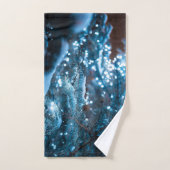 Prachtige kerst sneeuwvlokken bad handdoek (Handdoek)