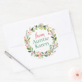 Prachtige Kerst stickers gepersonaliseerd (Envelop)