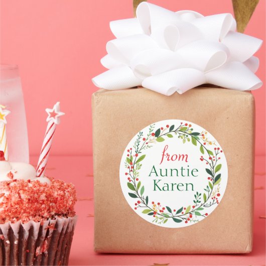 Prachtige Kerst stickers gepersonaliseerd (Feest)