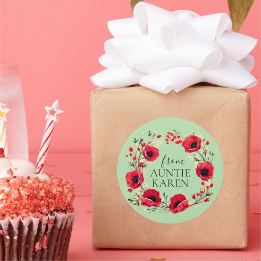 Prachtige Kerst stickers gepersonaliseerd (Feest)