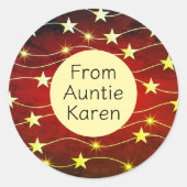 Prachtige Kerst stickers gepersonaliseerd (Voorkant)