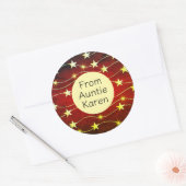 Prachtige Kerst stickers gepersonaliseerd (Envelop)