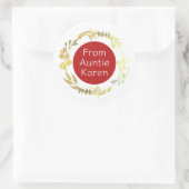 Prachtige Kerst stickers gepersonaliseerd (Tas)