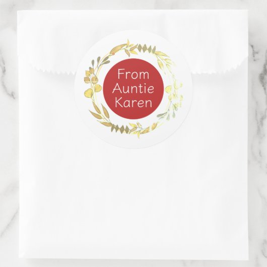 Prachtige Kerst stickers gepersonaliseerd (Tas)
