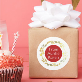 Prachtige Kerst stickers gepersonaliseerd