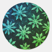 Prachtige Kerst stickers sneeuwvlokken (Voorkant)