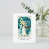 Prachtige kerstangel  feestdag kunst briefkaart (Staand voorkant)