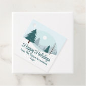 Prachtige kerstbomen Winterfeest Bedankjes Labels (In situ)