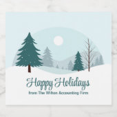 Prachtige kerstbomen Winterfeest Bier Etiket (Enkel label)