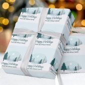 Prachtige kerstbomen Winterfeest Cadeaupapier