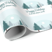 Prachtige kerstbomen Winterfeest Cadeaupapier (Rol Hoek)