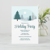 Prachtige kerstbomen Winterfeest Kaart (Staand voorkant)