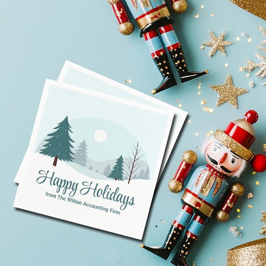 Prachtige kerstbomen Winterfeest Servet