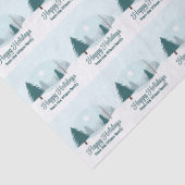 Prachtige kerstbomen Winterfeest Tissuepapier (Detail)