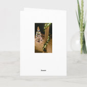 Prachtige kerstboom en Kaart voor decoratie (Achterkant)