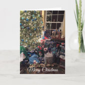 Prachtige kerstboom en Kaart voor decoratie (Voorkant)