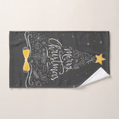 Prachtige kerstboom handdoek (Handdoek)