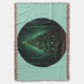 Prachtige kerstboom in barokstijl deken (Voorkant Verticaal)