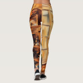 Prachtige kerstboom Leggings (Achterkant)
