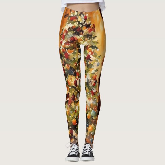 Prachtige kerstboom Leggings (Voorkant)