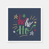 Prachtige kerstcadeaupapier servet (Voorkant)