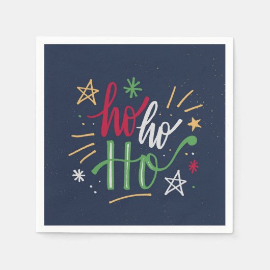 Prachtige kerstcadeaupapier servet (Voorkant)