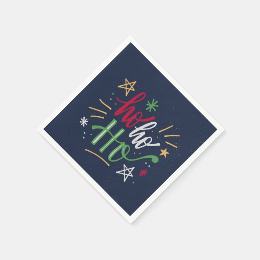 Prachtige kerstcadeaupapier servet (Hoek)