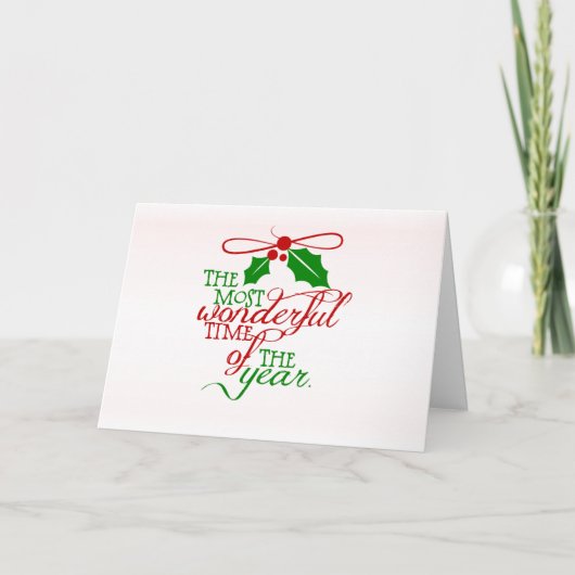 Prachtige kerstfeestdag Kaart (Voorkant)