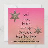 Prachtige kerstfeestdag roze kaart (Achterkant)