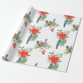 Prachtige kerstflessenpakpapier cadeaupapier (Uitgerold)