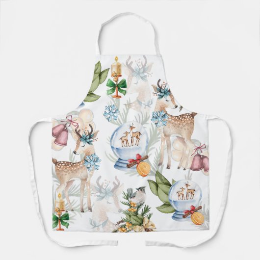 Prachtige kerstillustraties schort (Voorkant)
