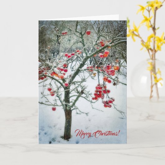 Prachtige kerstkaart! kaart (Gele Bloem)