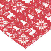 Prachtige kerstkeuker geïnspireerd rood design korte tafelloper (Hoek)