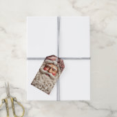 Prachtige kerstman cadeaulabel (Met Touw)