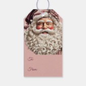 Prachtige kerstman cadeaulabel (Achterkant)