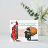 Prachtige  kerstman in de Oeroude Kunst (kopie) Briefkaart (Staand voorkant)