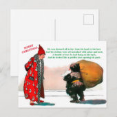 Prachtige  kerstman in de Oeroude Kunst (kopie) Briefkaart (Voorkant / Achterkant)