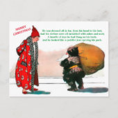 Prachtige  kerstman in de Oeroude Kunst (kopie) Briefkaart (Voorkant)