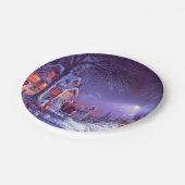 Prachtige kerstpapieren Borden Papieren Bordje (Gekanteld)