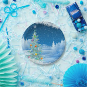 Prachtige kerstpapieren Borden Papieren Bordje (Feest)