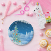 Prachtige kerstpapieren Borden Papieren Bordje (Feest)