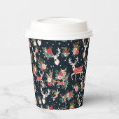 Prachtige kerstrendierbloem papieren bekers (Links)