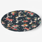 Prachtige kerstrendierbloem papieren bordje (Gekanteld)