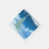 Prachtige kerstservetten servet (Hoek)