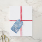 Prachtige Kerstsneeuw Cadeaulabel (Met Touw)